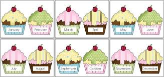 Birthday Chart Cupcakes Classroom Birthday Birthday
