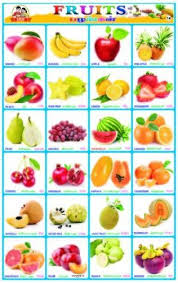 Fruits Sticker Charts Sunrise Publications Manufacturer