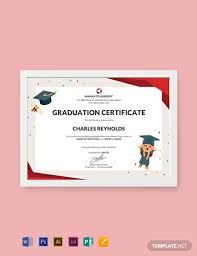 Free Nursery Graduation Certificate Template Word Psd