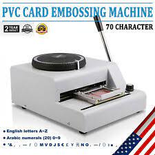 Butterfly hole puncher paper cutter card scrapbooking handcraft toy diy punches. Embosser Stamping Machine 72 Character Pvc Credit Card Symbols With Punch Handle For Sale Online Ebay