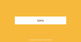 définition de sofa dictionnaire français