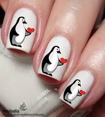penguin nail art decal sticker nailodia