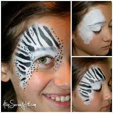 halloween face painting stenciled