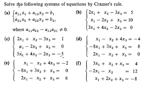 Answered Solve The Following Systems