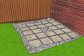how to lay a paving slab base