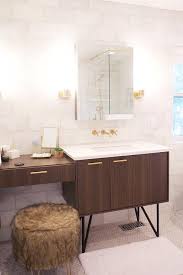 Brown And Gold Bathroom Design