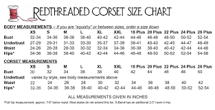 Size Charts Redthreaded