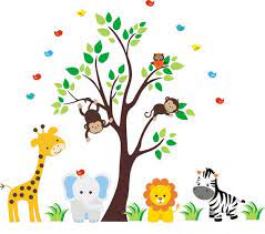 Safari Nursery Decals Animal Wall