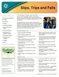 Slips Trips And Falls From Nsc Org Health Safety Poster