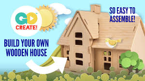 create build your own wooden house kit