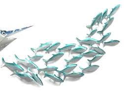 Metal Fish Art Patio Decor