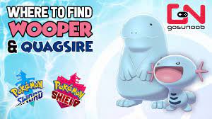 Where to find Wooper & Quagsire - Pokemon Sword and Shield Wooper Evolution  - YouTube