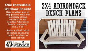 The 2x4 Diy Adirondack Bench Perfect