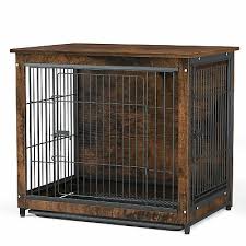 Large Double Door Wood Dogs Crate