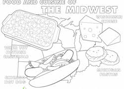 Print several sheets to keep kids entertained at your next dinner party or night out at the restaurant! Food Coloring Pages Printables Education Com