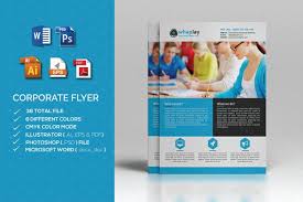 Corporate Flyer Ms Word Templates Creative Market Newspaper Template