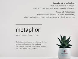 a metaphor definition exles