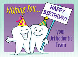 Happy Birthday Orthodontic Team Postcard