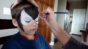 black spiderman face painting you