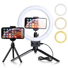 9inch 23cm Led Ring Light Photography Selfie Ring Lamp For Youtube Makeup Live Video Light With Tripod For Phone Photographic Lighting Aliexpress