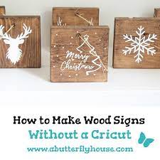 how to make wood signs without a cricut