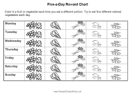 Five A Day For Kids Free 5 A Day Sticker Charts