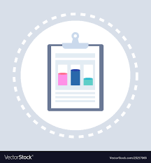 Business Graph Document Data Chart Clipboard Icon