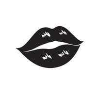 black lips vector art icons and