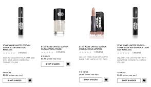 cover star wars makeup collection