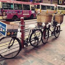 One of hong kong's most popular cycling trails suitable for both beginners and professionals alike, the tai wai to tai mei tuk route offers scenic coastlines for cyclists and nature lovers. 2 Classic Chinese Bicycles On A Hong Kong Street Bicycle Classic Chinese