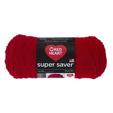 Red Heart Super Saver Acrylic Economy Cherry Red Yarn 1 Each
