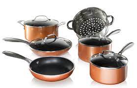 gotham steel copper cast pots and pans