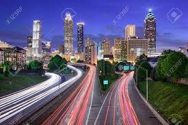 The population of all cities and unincorporated places in georgia with more than 15,000 inhabitants according to census results and latest official estimates. Atlanta Georgia Usa Innenstadt Skyline Der Stadt Uber Freiheit Parkway Lizenzfreie Fotos Bilder Und Stock Fotografie Image 41511364