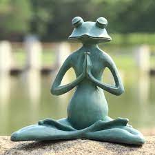 Decorate your entryway, garden or flowerbed with this peaceful frog sitting in lotus posture statue. Spi Home 50791 Meditating Yoga Frog Garden Sculpture Buy Online In Qatar At Qatar Desertcart Com Productid 1216728