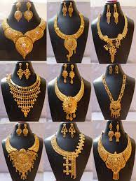 22k indian gold plated wedding necklace