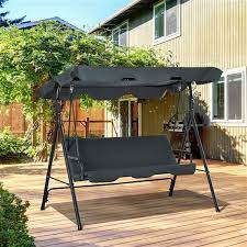 Outsunny 3 Person Steel Outdoor Porch