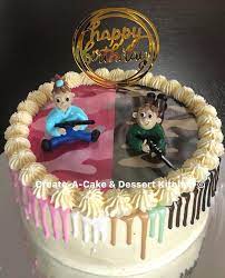 Birthday Cake For Brother And Sister gambar png