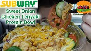 new subway protein bowls sweet onion