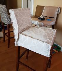 Sew Bar Stool Slipcovers Tutorial