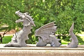 Dragon Cement Figure Garden Statue