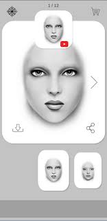 grayscale makeup face charts apk for