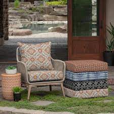 Arden Selections 24 X 24 Outdoor Deep Seat Cushion Set Global Vintage Medallion