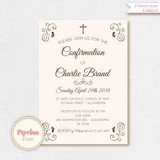 Confirmation Invitation Holy Confirmation Printable Confirmation Invite Holy Confirmation Card
