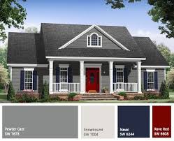 Exterior House Paint Color Combinations