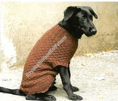 Dog Sweater Coat Vintage Knitting