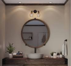 Space Bathroom Mirror And Sconces