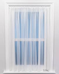 plain express white voile curtain from