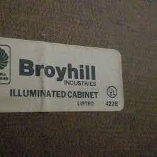 broyhill illuminated cabinet value