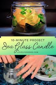 How To Make A Sea Glass Candle Lovely