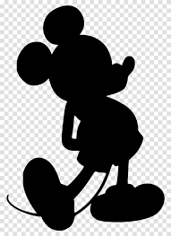 Silhouette Mickey Mouse Outline Cartoons Silhouette Mickey Mouse Vector,  Stencil, Musician, Musical Instrument, Kneeling Transparent Png – Pngset.com